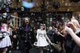 Pastel Goth Satanic Polyamorous Lolita Wedding 29