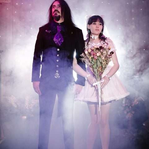 Pastel Goth Satanic Polyamorous Lolita Wedding 50