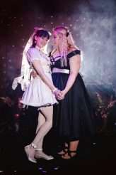 Pastel Goth Satanic Polyamorous Lolita Wedding 53