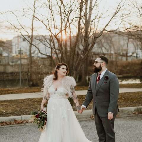 pierced, tattooed, plus size winter wedding in chicago (38)
