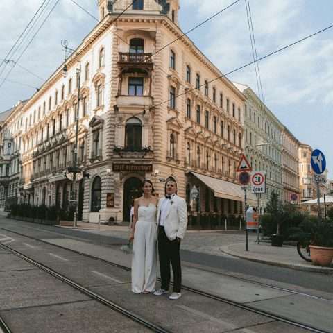 1920’s Clean and Chic Botanical Themed Urban Viennese Wedding 48