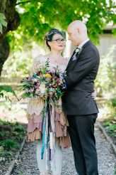 Artistic, Colourful, Botanical, Whimsical Wedding with Rabbits 15