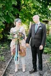 Artistic, Colourful, Botanical, Whimsical Wedding with Rabbits 19