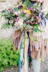 Artistic, Colourful, Botanical, Whimsical Wedding with Rabbits 30