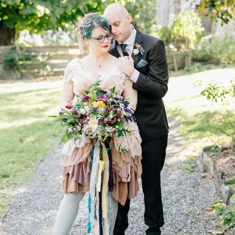 Artistic, Colourful, Botanical, Whimsical Wedding with Rabbits 34