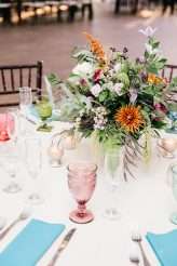 Artistic, Colourful, Botanical, Whimsical Wedding with Rabbits 67