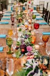 Artistic, Colourful, Botanical, Whimsical Wedding with Rabbits 73
