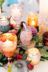 Artistic, Colourful, Botanical, Whimsical Wedding with Rabbits 79