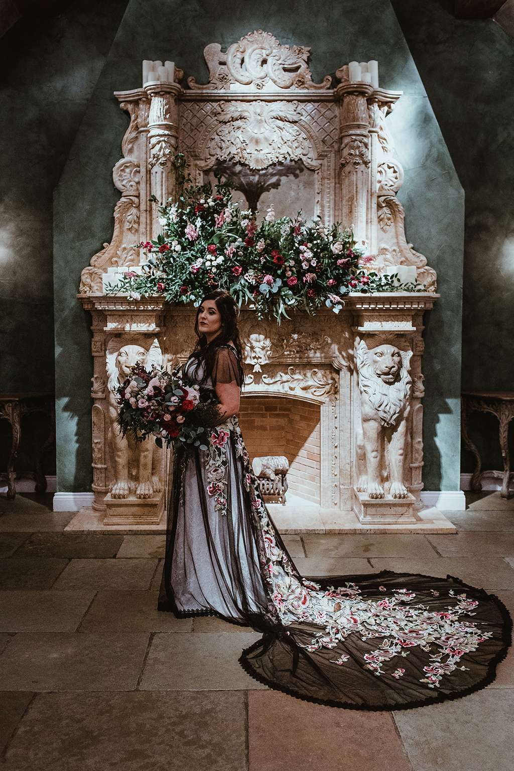 forest themed wedding dress