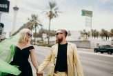 Intimate Las Vegas Wedding with a Black Dress & Neon Green Veil! (16)