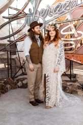 Laid Back Las Vegas Wedding with a Neon Graveyard Ceremony & Pizza Reception (19)