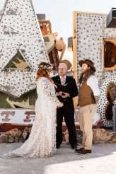 Laid Back Las Vegas Wedding with a Neon Graveyard Ceremony & Pizza Reception (4)