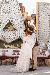 Laid Back Las Vegas Wedding with a Neon Graveyard Ceremony & Pizza Reception (6)