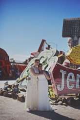 Las Vegas Elopement with a Neon Museum Ceremony & a Ghost Town Photo Shoot! (17)