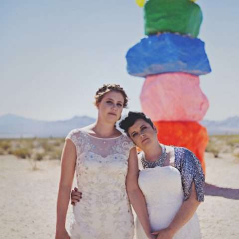 Las Vegas Elopement with a Neon Museum Ceremony & a Ghost Town Photo Shoot! (25)