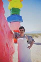 Las Vegas Elopement with a Neon Museum Ceremony & a Ghost Town Photo Shoot! (28)