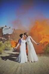 Las Vegas Elopement with a Neon Museum Ceremony & a Ghost Town Photo Shoot! (39)