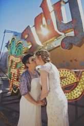 Las Vegas Elopement with a Neon Museum Ceremony & a Ghost Town Photo Shoot! (9)