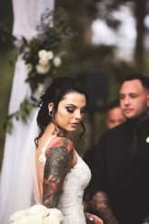 Luxe, Enchanted, Cinderella Story Rainforest Wedding Tattooed Bride 50