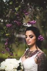 Luxe, Enchanted, Cinderella Story Rainforest Wedding Tattooed Bride 68