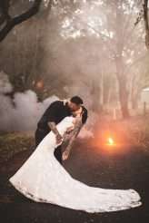 Luxe, Enchanted, Cinderella Story Rainforest Wedding Tattooed Bride 75