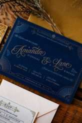 Moody Art Deco Glam Wedding with Dogs 2