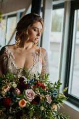 Moody Art Deco Glam Wedding with Dogs 28