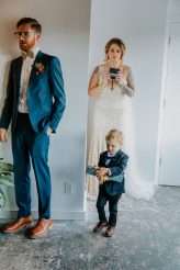 Moody Art Deco Glam Wedding with Dogs 40