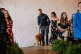 Moody Art Deco Glam Wedding with Dogs 47
