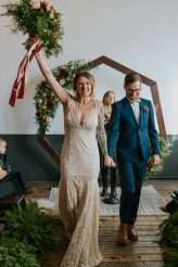 Moody Art Deco Glam Wedding with Dogs 63