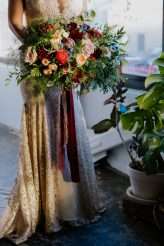 Moody Art Deco Glam Wedding with Dogs 78