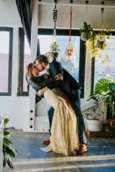 Moody Art Deco Glam Wedding with Dogs 84