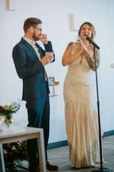 Moody Art Deco Glam Wedding with Dogs 92