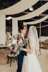 Rustic Welsh Barn Disney Wedding Tattooed Bride 63