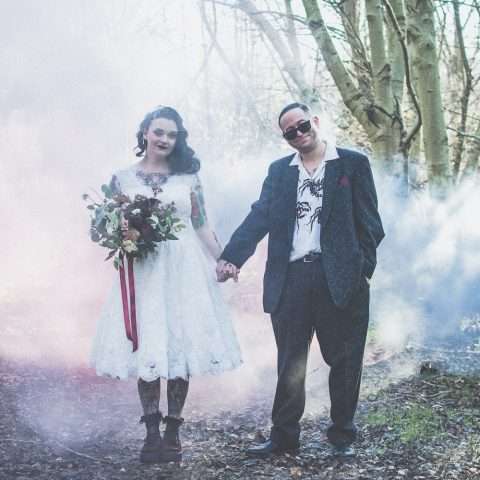 Punk Rock London Wedding Tattoo Shop Reception (15)