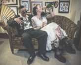 Punk Rock London Wedding Tattoo Shop Reception (27)