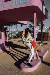 Rock n Roll Las Vegas Elopement with a Discount Universe Dress & a Ring Bear-er! (33)