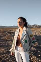 Rock n Roll Las Vegas Elopement with a Discount Universe Dress & a Ring Bear-er! (54)