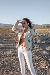 Rock n Roll Las Vegas Elopement with a Discount Universe Dress & a Ring Bear-er! (55)