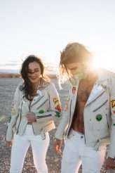 Rock n Roll Las Vegas Elopement with a Discount Universe Dress & a Ring Bear-er! (62)