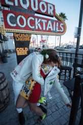 Rock n Roll Las Vegas Elopement with a Discount Universe Dress & a Ring Bear-er! (69)