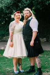 Viking Rockabilly London Pub Wedding 32