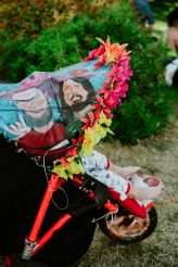 A Druid Handfasting meets Glastonbury Wedding Full of Colour, Sequins & Morris Dancers (54)