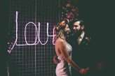 A New Year’s Eve Warehouse Wedding with Neon Signs & All the Sequins! (28)