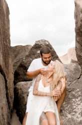 Boho Brazillian Beach Pregnancy Elopement 30