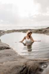 Boho Brazillian Beach Pregnancy Elopement 34