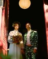 Eclectic Rainbow Wonderland Outdoor Laidback Artistic Wedding 1