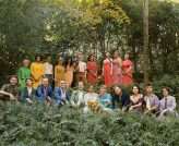 Eclectic Rainbow Wonderland Outdoor Laidback Artistic Wedding 10