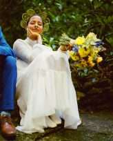 Eclectic Rainbow Wonderland Outdoor Laidback Artistic Wedding 12