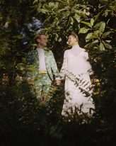 Eclectic Rainbow Wonderland Outdoor Laidback Artistic Wedding 16